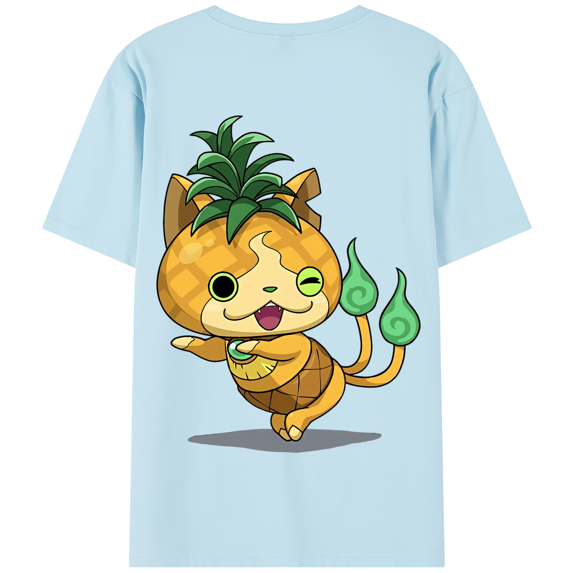 （画像用） 妖怪ウォッチ Yo-kai Watch 綿100％半袖Tシャツ（背面プリント）